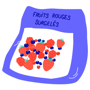 Fruits rouges congelés