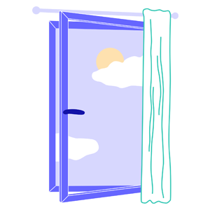 Fenêtre et rideaux