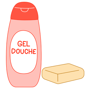 gel douche savon